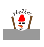 snowman cute（個別スタンプ：1）