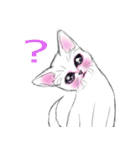 しろいこねこ（個別スタンプ：8）
