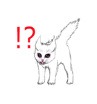 しろいこねこ（個別スタンプ：9）