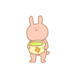 ウサギとリンゴとときどき女の子（個別スタンプ：5）