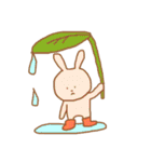 ウサギとリンゴとときどき女の子（個別スタンプ：16）