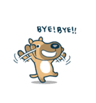 Dog and Bear working day（個別スタンプ：34）