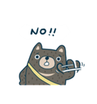 Dog and Bear working day（個別スタンプ：35）