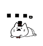 ひげ猫とから鳥（個別スタンプ：15）