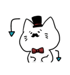 ひげ猫とから鳥（個別スタンプ：19）