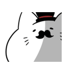 ひげ猫とから鳥（個別スタンプ：38）