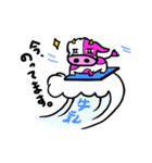 ピンク牛（個別スタンプ：24）