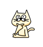 表情のみでおくる猫の日常（個別スタンプ：1）