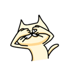 表情のみでおくる猫の日常（個別スタンプ：20）