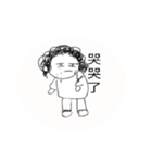 Curly hair aunt（個別スタンプ：21）