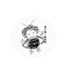 Curly hair aunt（個別スタンプ：39）