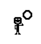 ブラックドットマン（個別スタンプ：1）