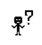 ブラックドットマン（個別スタンプ：4）