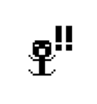 ブラックドットマン（個別スタンプ：7）