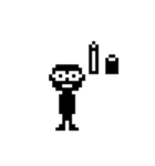 ブラックドットマン（個別スタンプ：9）