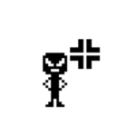 ブラックドットマン（個別スタンプ：11）