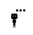 ブラックドットマン（個別スタンプ：12）