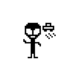 ブラックドットマン（個別スタンプ：27）