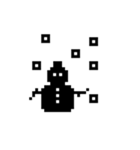 ブラックドットマン（個別スタンプ：30）