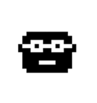 ブラックドットマン（個別スタンプ：34）