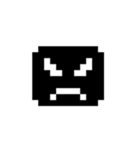 ブラックドットマン（個別スタンプ：38）