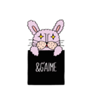 ＆g'aime 公式キャラクターアンジェムうさぎ（個別スタンプ：1）