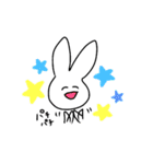 しろーいうさぎ（個別スタンプ：3）