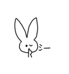 しろーいうさぎ（個別スタンプ：4）