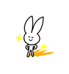 しろーいうさぎ（個別スタンプ：16）