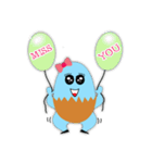 boiled egg blue 2（個別スタンプ：31）