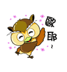 フクロウと美代子の日常（個別スタンプ：1）