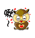フクロウと美代子の日常（個別スタンプ：10）