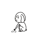 Sinister smile rabbit（個別スタンプ：16）