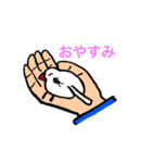 文鳥と小さくなった飼い主（個別スタンプ：19）