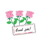 heart shape and flower greeting card1（個別スタンプ：13）