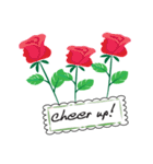 heart shape and flower greeting card1（個別スタンプ：15）