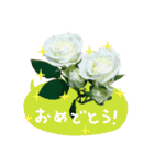 バラ、梅、桜、菜の花、たんぽぽの写真・改（個別スタンプ：8）