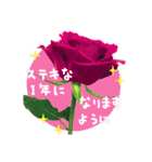 バラ、梅、桜、菜の花、たんぽぽの写真・改（個別スタンプ：18）