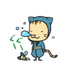 忍者ねこと友達のねずみ小僧（個別スタンプ：3）