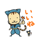 忍者ねこと友達のねずみ小僧（個別スタンプ：31）