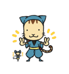 忍者ねこと友達のねずみ小僧（個別スタンプ：37）