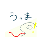 切り紙の中の線画キャラたち（関西弁版）（個別スタンプ：3）