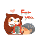 lovely owl say hi（個別スタンプ：39）