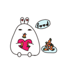 Little fat rabbit miracle（個別スタンプ：4）