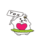 Little fat rabbit miracle（個別スタンプ：7）