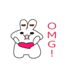 Little fat rabbit miracle（個別スタンプ：12）