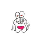 Little fat rabbit miracle（個別スタンプ：17）