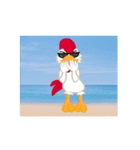 G-chicken on the beach（個別スタンプ：4）