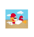 G-chicken on the beach（個別スタンプ：6）