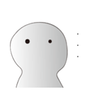 The head is not round（個別スタンプ：8）